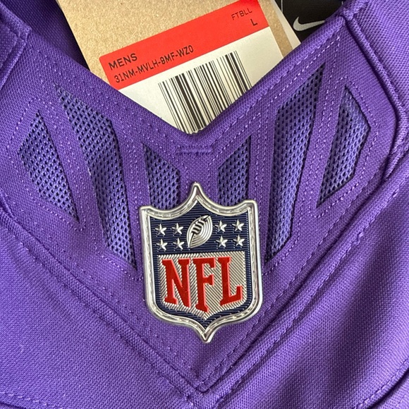 Purple Vikings Jersey with Number 2 - Picture 6 of 7